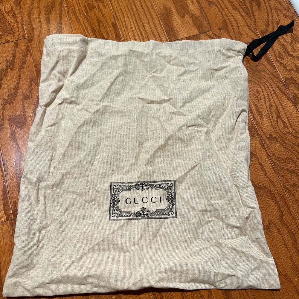 Gucci Tan Fabric Dust Bag